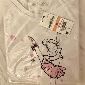 NWT Little girls long sleeve ballerina shirt.